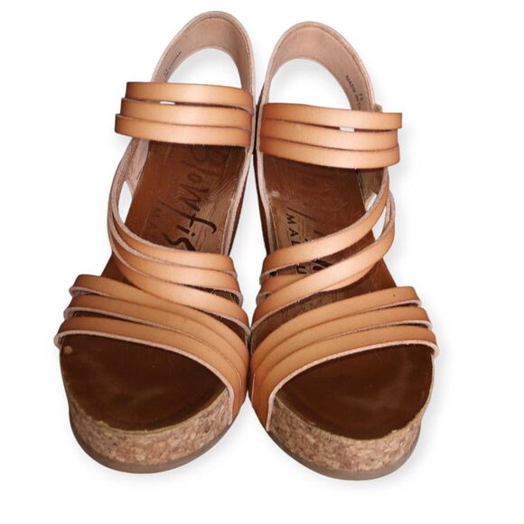 BLOWFISH MALIBU TAN WEDGE SANDAL SZ.7.5 GUC. - Picture 3 of 9